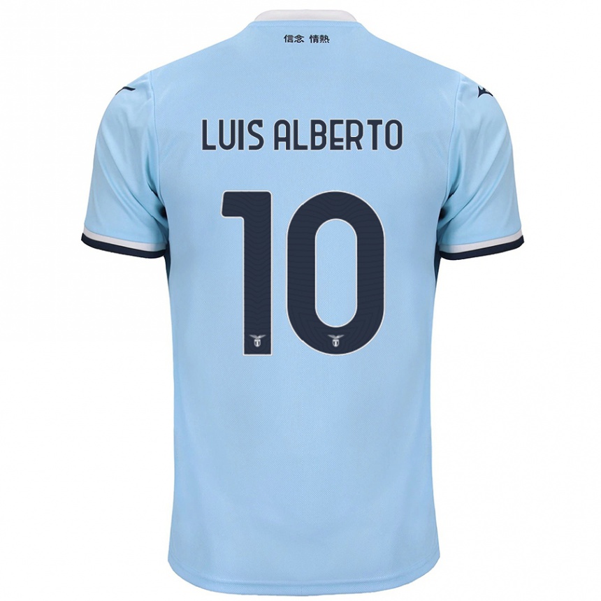 Men Football Luis Alberto #10 Blue Home Jersey 2024/25 T-Shirt Nz