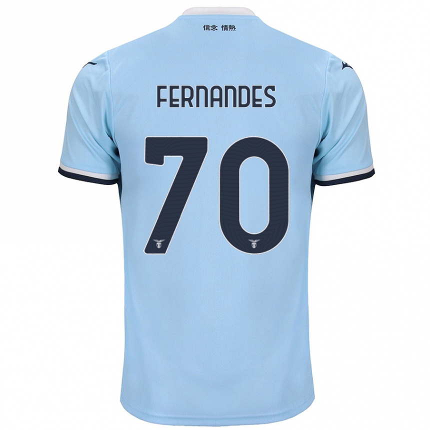 Men Football Saná Fernandes #70 Blue Home Jersey 2024/25 T-Shirt Nz