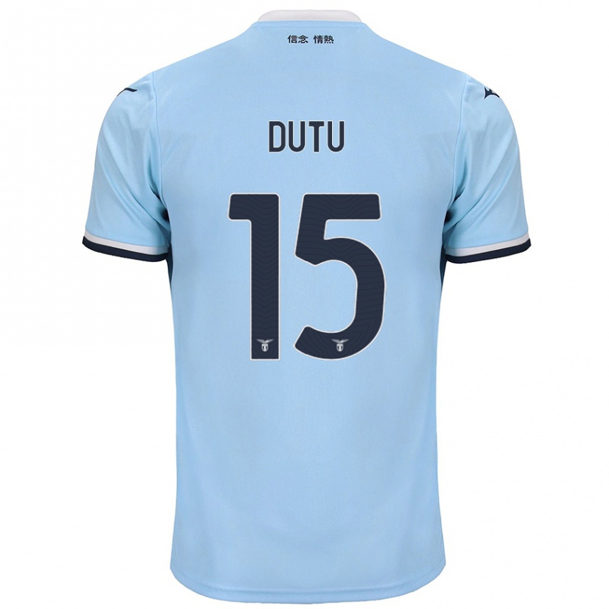 Men Football Matteo Dutu #15 Blue Home Jersey 2024/25 T-Shirt Nz