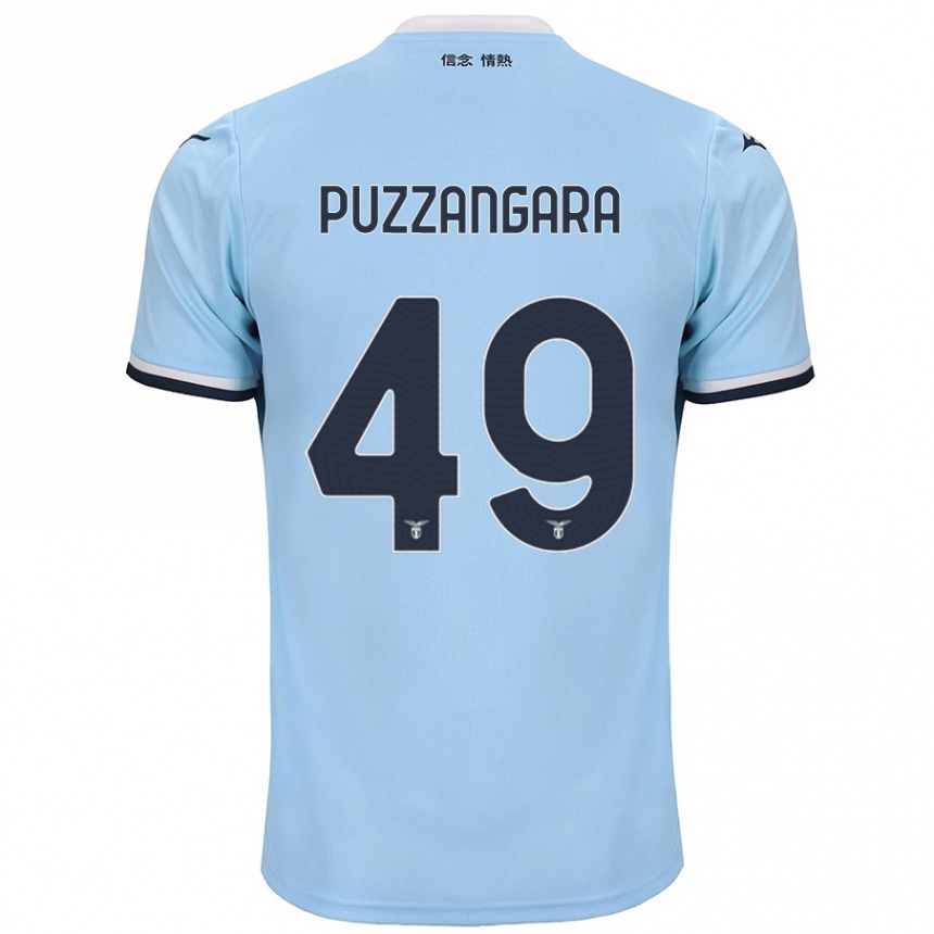 Men Football Angelo Antonio Puzzangara #49 Blue Home Jersey 2024/25 T-Shirt Nz