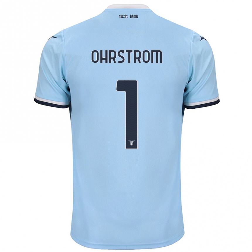 Men Football Stephanie Ohrstrom #1 Blue Home Jersey 2024/25 T-Shirt Nz