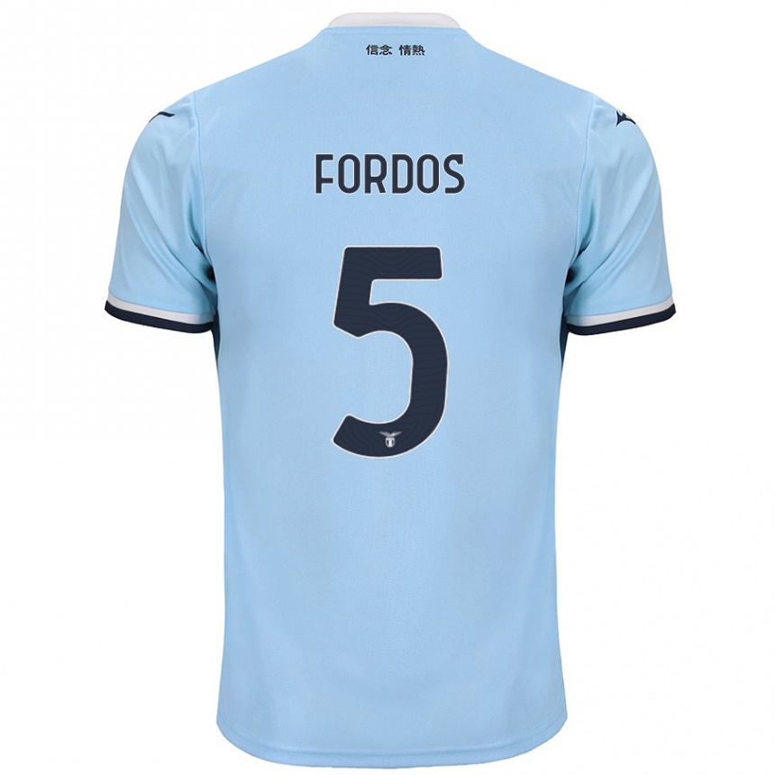 Men Football Beatrix Fordos #5 Blue Home Jersey 2024/25 T-Shirt Nz