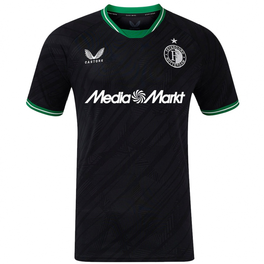 Men Football Matéo Husselin #0 Black Green Away Jersey 2024/25 T-Shirt Nz