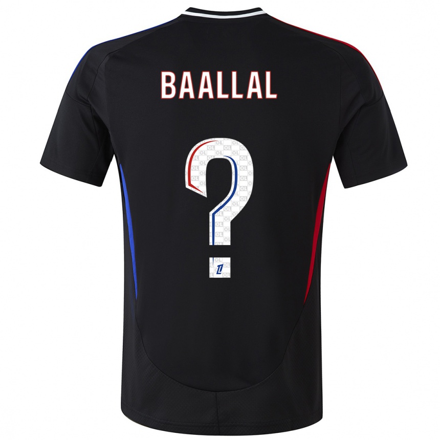 Men Football Abdellah Baallal #0 Black Away Jersey 2024/25 T-Shirt Nz