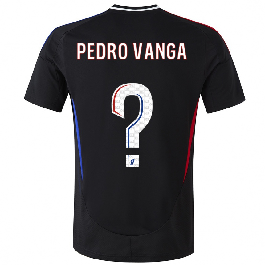 Men Football Emerson Pedro Vanga #0 Black Away Jersey 2024/25 T-Shirt Nz