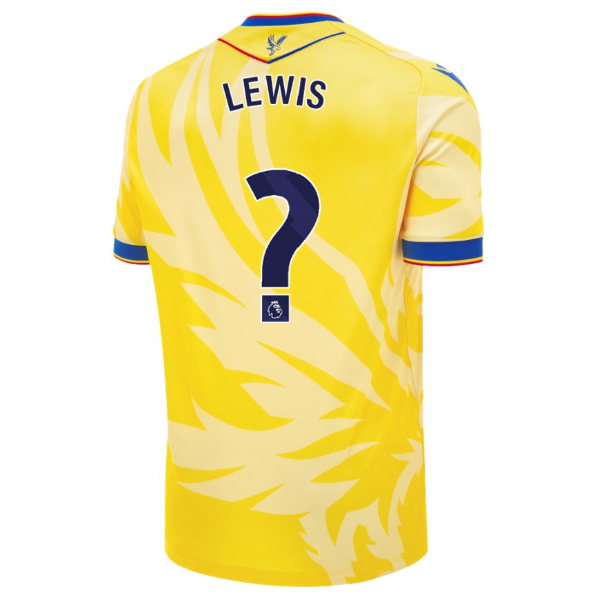 Men Football Cameron Lewis Brown #0 Yellow Away Jersey 2024/25 T-Shirt Nz