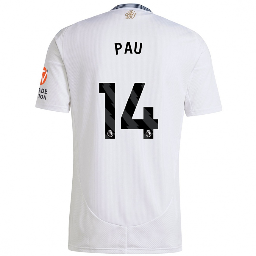 Men Football Pau Torres #14 White Away Jersey 2024/25 T-Shirt Nz