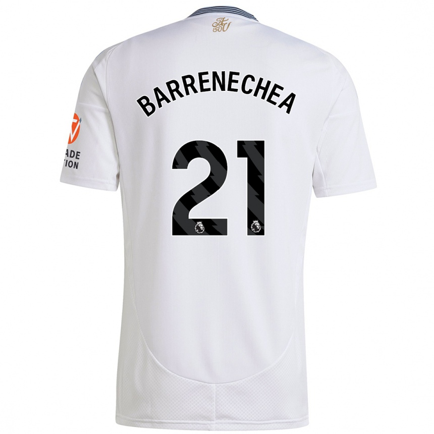 Men Football Enzo Barrenechea #21 White Away Jersey 2024/25 T-Shirt Nz