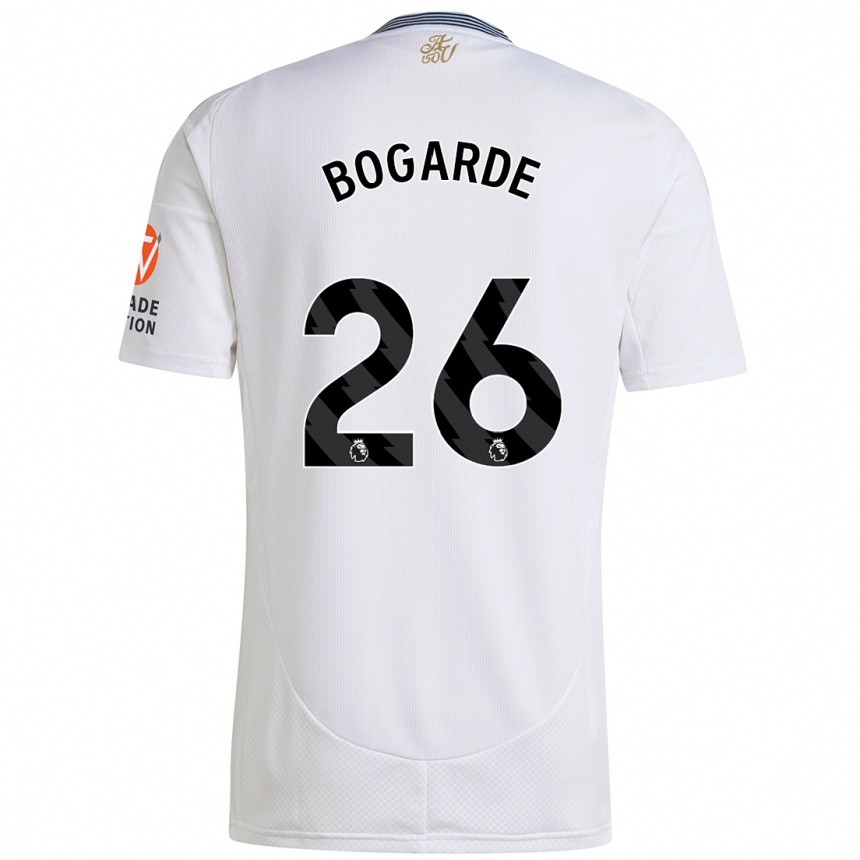 Men Football Lamare Bogarde #26 White Away Jersey 2024/25 T-Shirt Nz