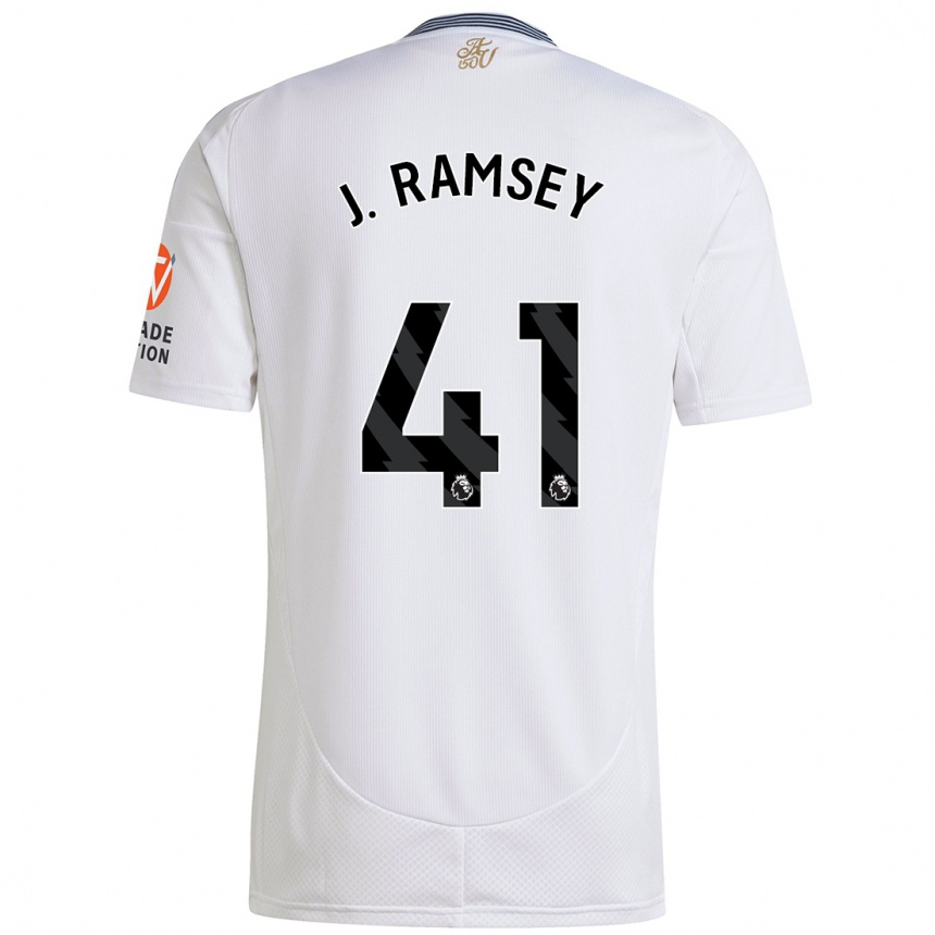 Men Football Jacob Ramsey #41 White Away Jersey 2024/25 T-Shirt Nz