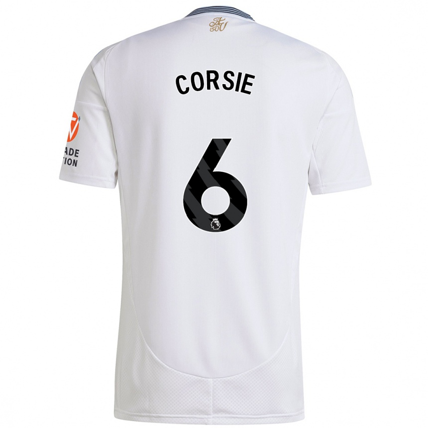 Men Football Rachel Corsie #6 White Away Jersey 2024/25 T-Shirt Nz