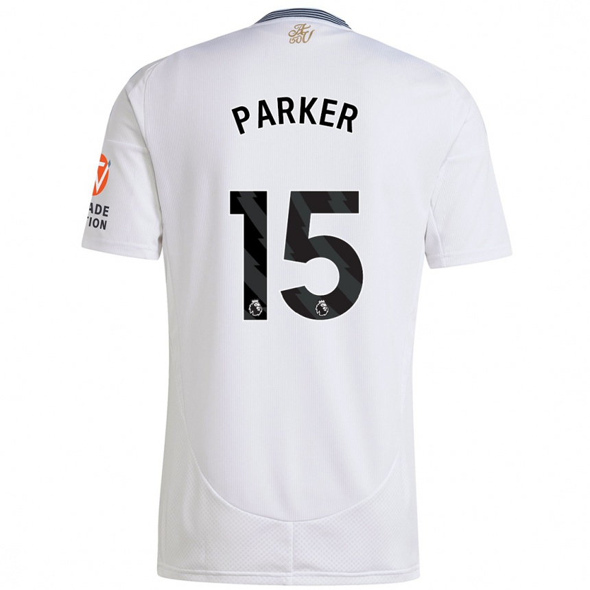 Men Football Lucy Parker #15 White Away Jersey 2024/25 T-Shirt Nz