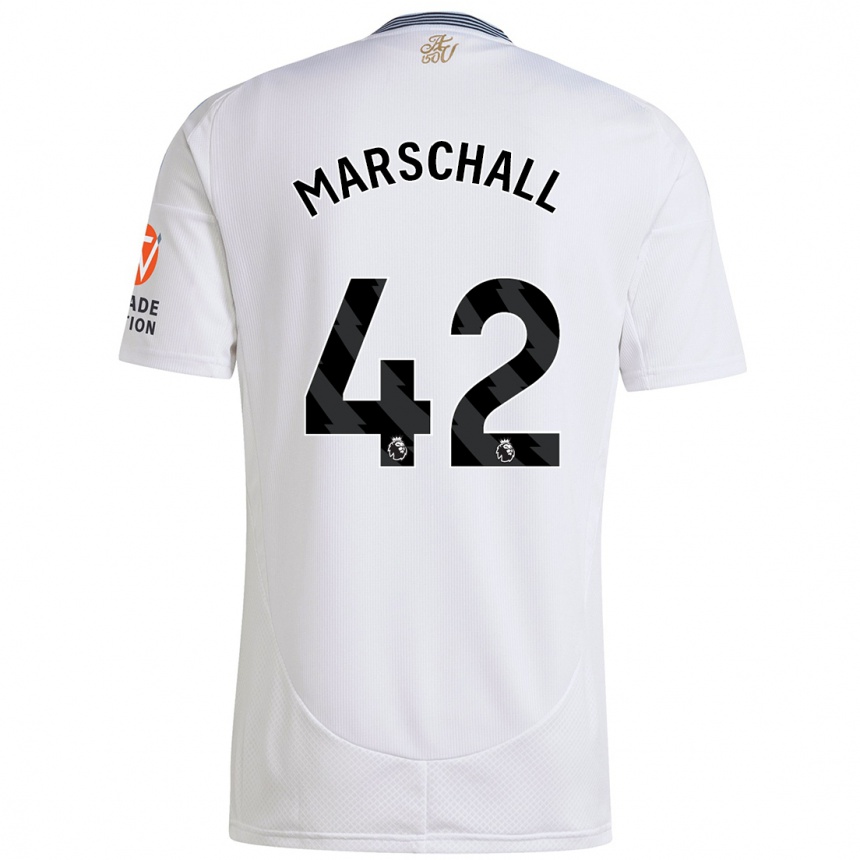 Men Football Filip Marschall #42 White Away Jersey 2024/25 T-Shirt Nz