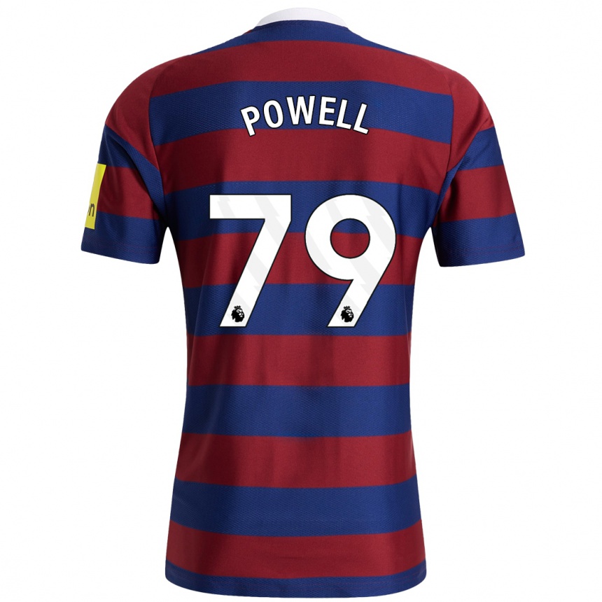 Men Football Rory Powell #79 Burgundy Navy Blue Away Jersey 2024/25 T-Shirt Nz