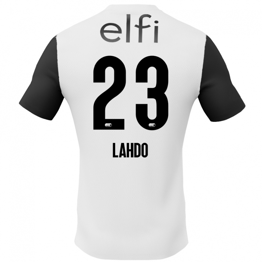 Men Football Mayckel Lahdo #23 White Black Away Jersey 2024/25 T-Shirt Nz