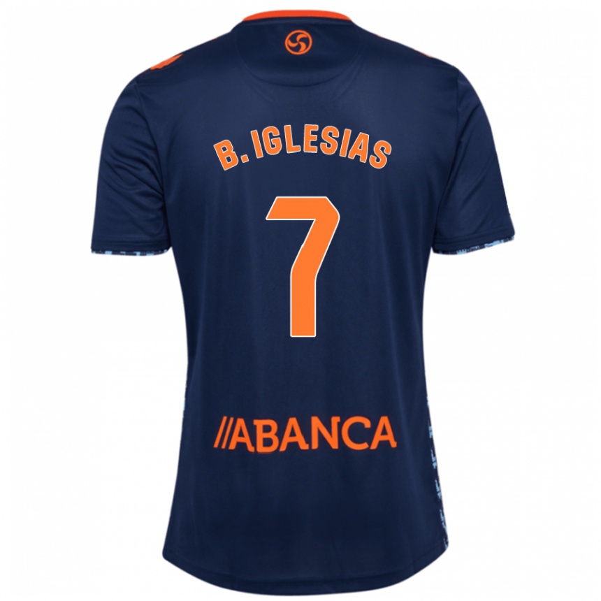 Men Football Borja Iglesias #7 Navy Blue Away Jersey 2024/25 T-Shirt Nz