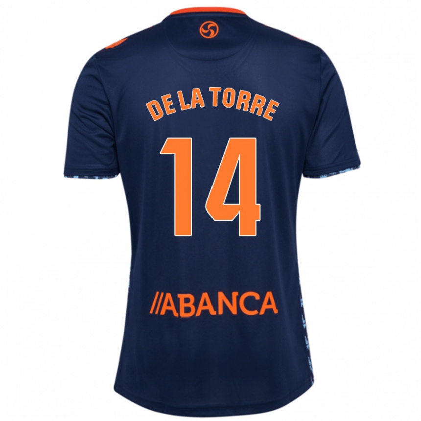 Men Football Luca De La Torre #14 Navy Blue Away Jersey 2024/25 T-Shirt Nz