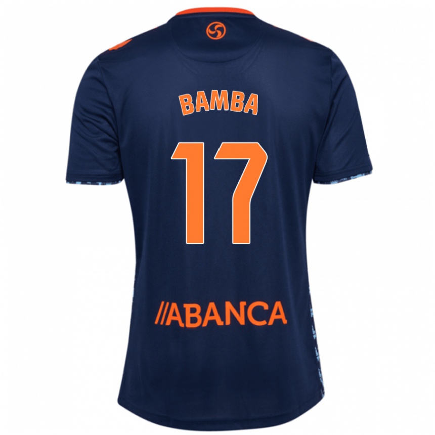 Men Football Jonathan Bamba #17 Navy Blue Away Jersey 2024/25 T-Shirt Nz