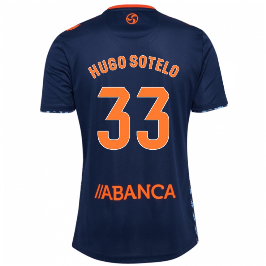 Men Football Hugo Sotelo #33 Navy Blue Away Jersey 2024/25 T-Shirt Nz