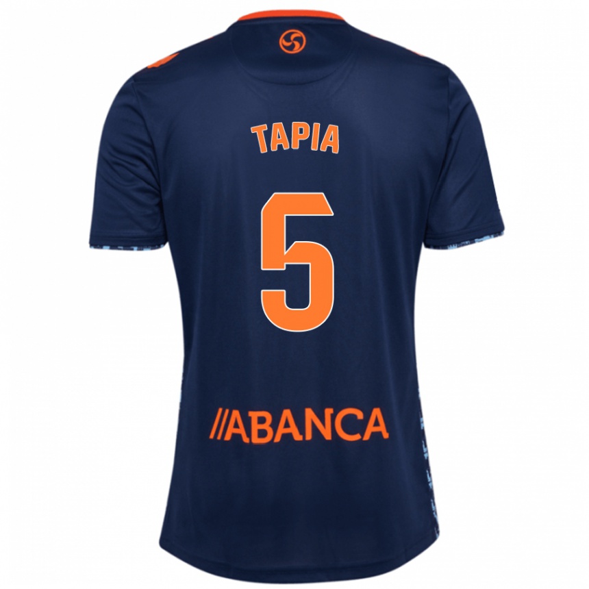 Men Football Renato Tapia #5 Navy Blue Away Jersey 2024/25 T-Shirt Nz