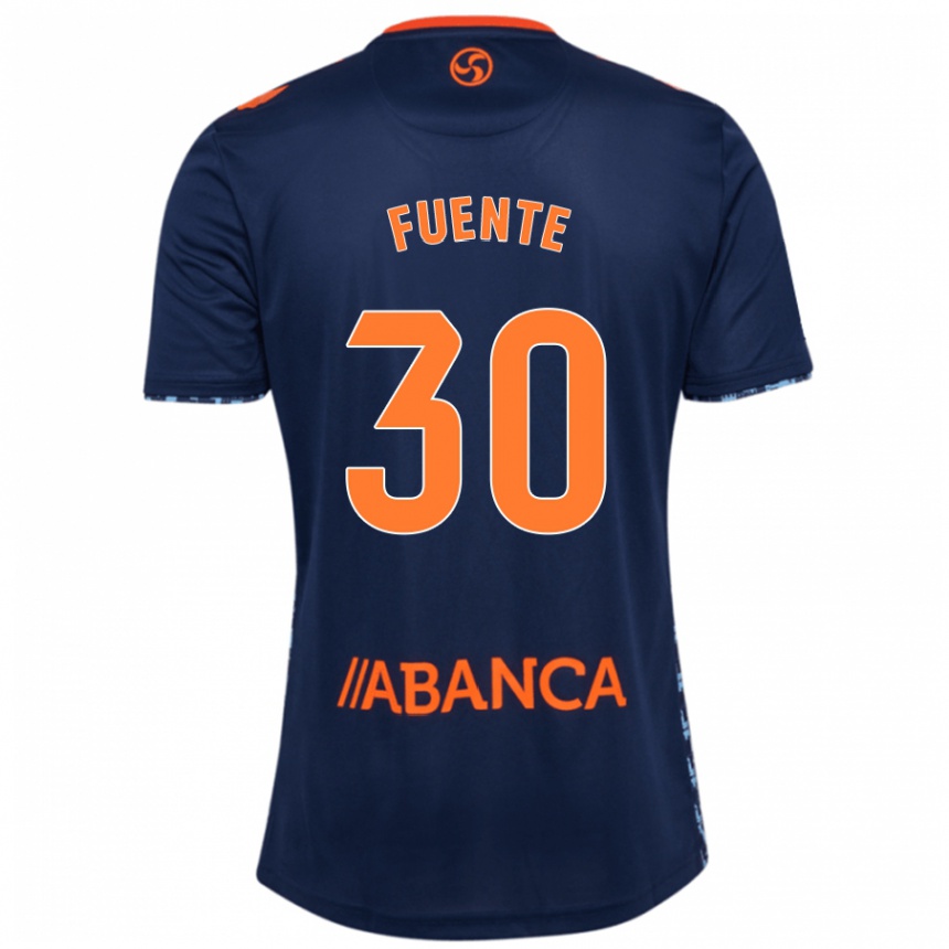 Men Football Mario Fuente #30 Navy Blue Away Jersey 2024/25 T-Shirt Nz