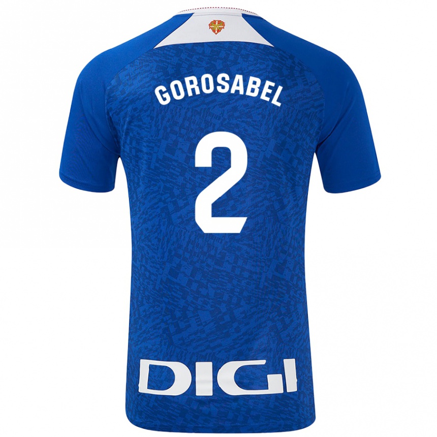 Men Football Andoni Gorosabel #2 Royal Blue Away Jersey 2024/25 T-Shirt Nz