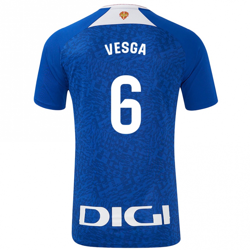 Men Football Mikel Vesga #6 Royal Blue Away Jersey 2024/25 T-Shirt Nz