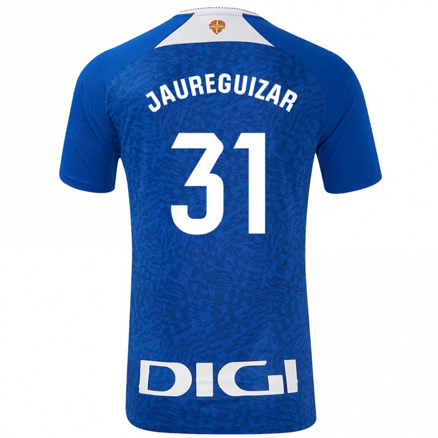 Men Football Mikel Jauregizar #31 Royal Blue Away Jersey 2024/25 T-Shirt Nz