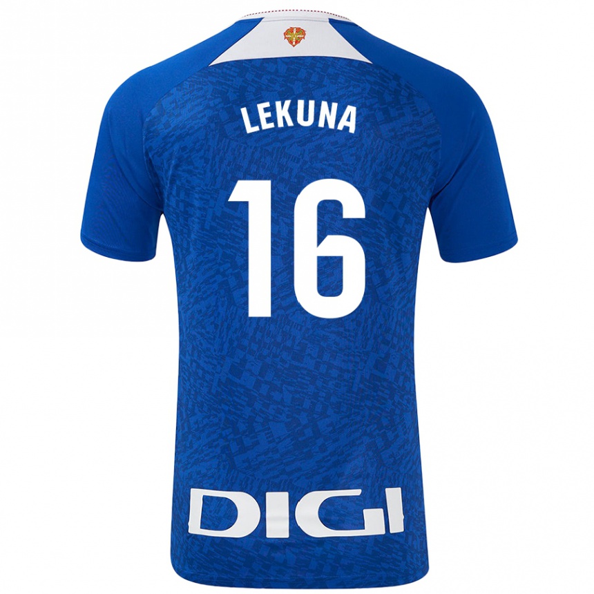 Men Football Adrián Lekuna #16 Royal Blue Away Jersey 2024/25 T-Shirt Nz