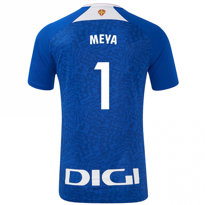 Men Football Aina Meya Bellot #1 Royal Blue Away Jersey 2024/25 T-Shirt Nz