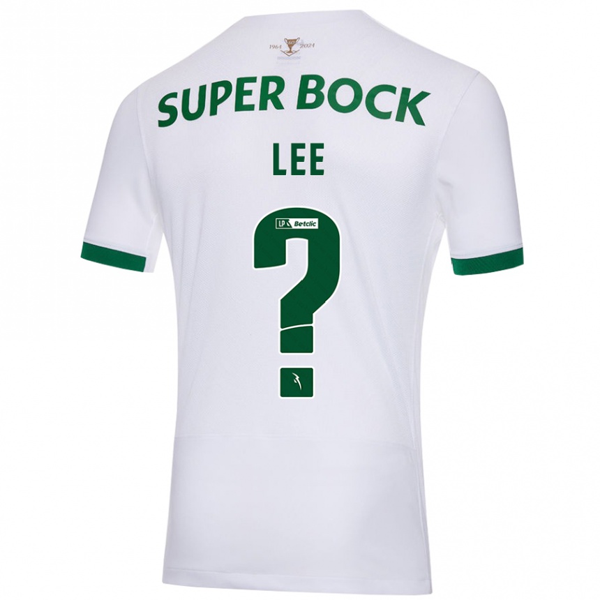 Men Football Afonso Lee #0 White Green Away Jersey 2024/25 T-Shirt Nz