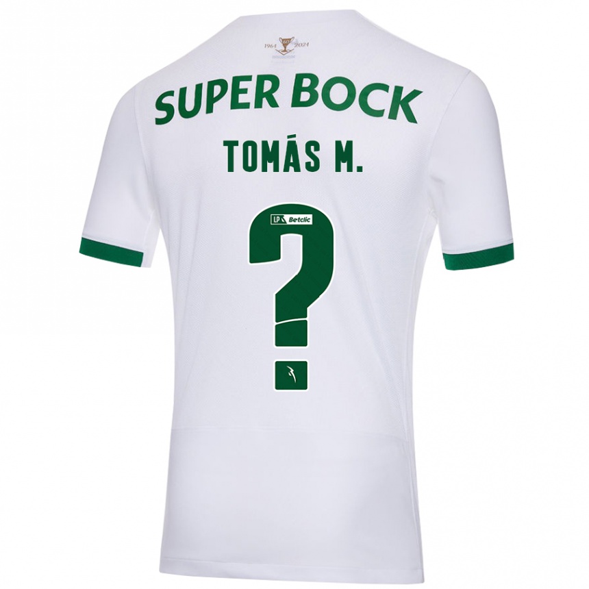 Men Football Tomás Mendes #0 White Green Away Jersey 2024/25 T-Shirt Nz