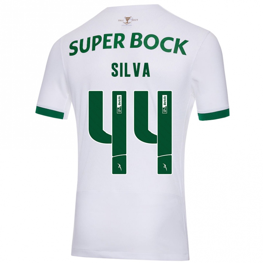 Men Football Pedro Silva #44 White Green Away Jersey 2024/25 T-Shirt Nz