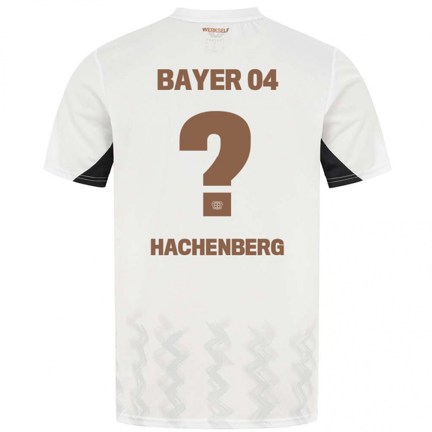 Men Football Merlin Hachenberg #0 White Black Away Jersey 2024/25 T-Shirt Nz