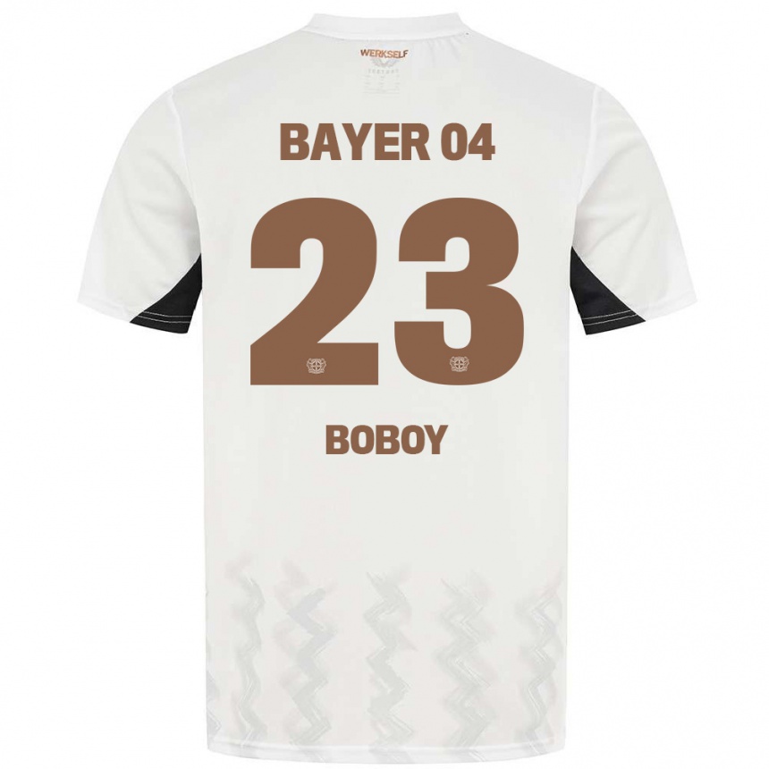 Men Football Delice Boboy #23 White Black Away Jersey 2024/25 T-Shirt Nz