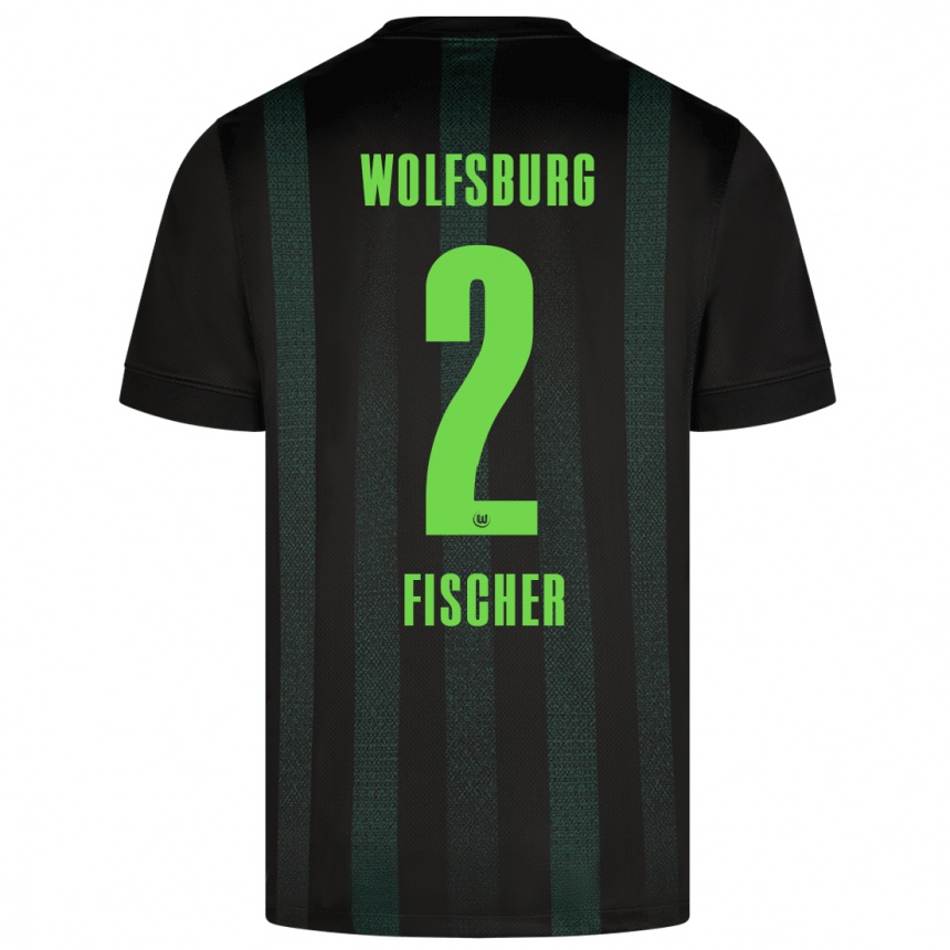 Men Football Kilian Fischer #2 Dark Green Away Jersey 2024/25 T-Shirt Nz