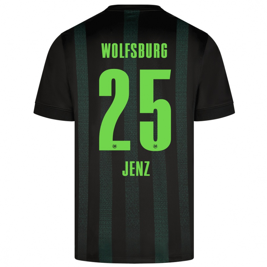 Men Football Moritz Jenz #25 Dark Green Away Jersey 2024/25 T-Shirt Nz