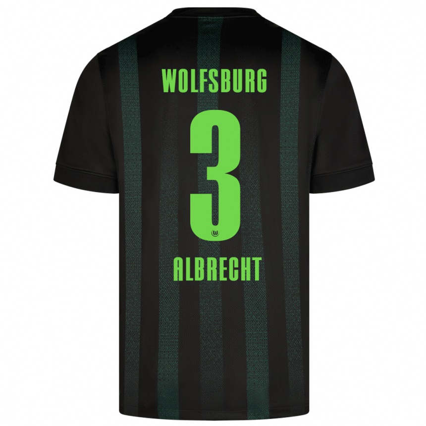 Men Football Ben Albrecht #3 Dark Green Away Jersey 2024/25 T-Shirt Nz