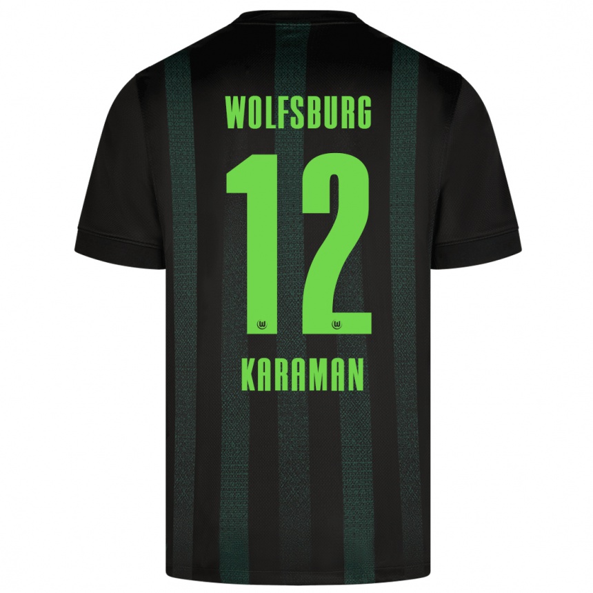 Men Football Tarik Karaman #12 Dark Green Away Jersey 2024/25 T-Shirt Nz