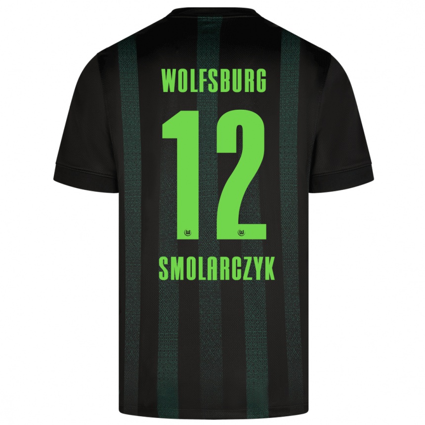 Men Football Nelly Smolarczyk #12 Dark Green Away Jersey 2024/25 T-Shirt Nz