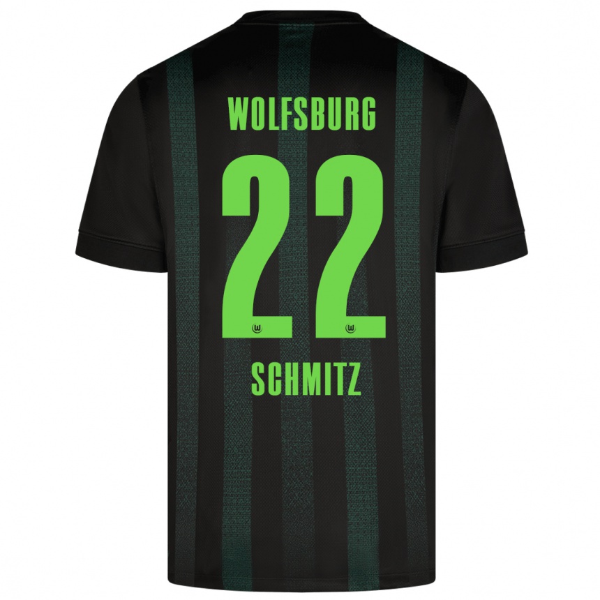 Men Football Lisa Schmitz #22 Dark Green Away Jersey 2024/25 T-Shirt Nz