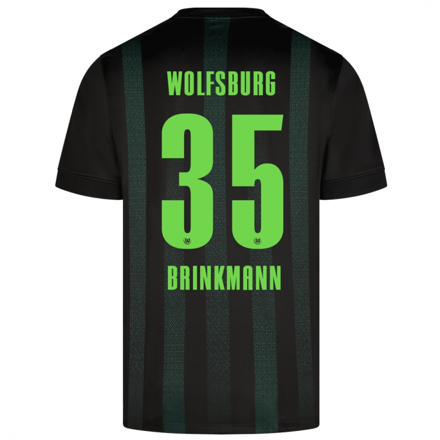 Men Football Karla Brinkmann #35 Dark Green Away Jersey 2024/25 T-Shirt Nz