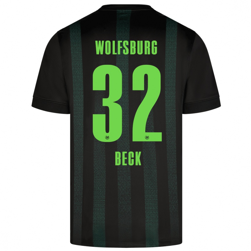 Men Football Kiara Beck #32 Dark Green Away Jersey 2024/25 T-Shirt Nz