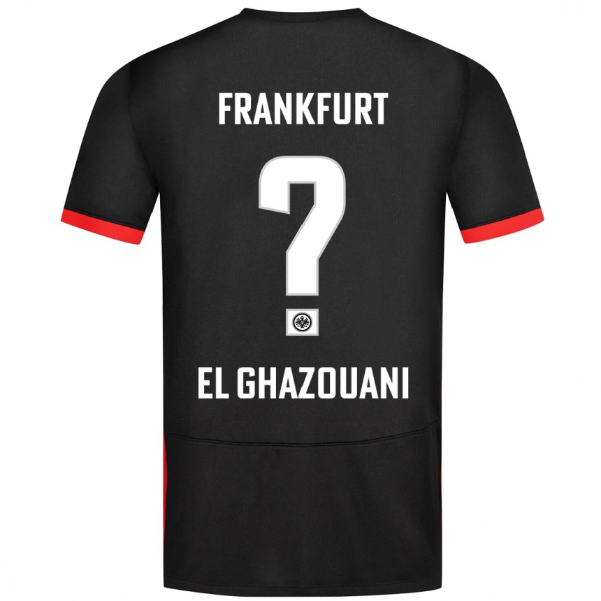 Men Football Mohamed El Ghazouani #0 Black Away Jersey 2024/25 T-Shirt Nz