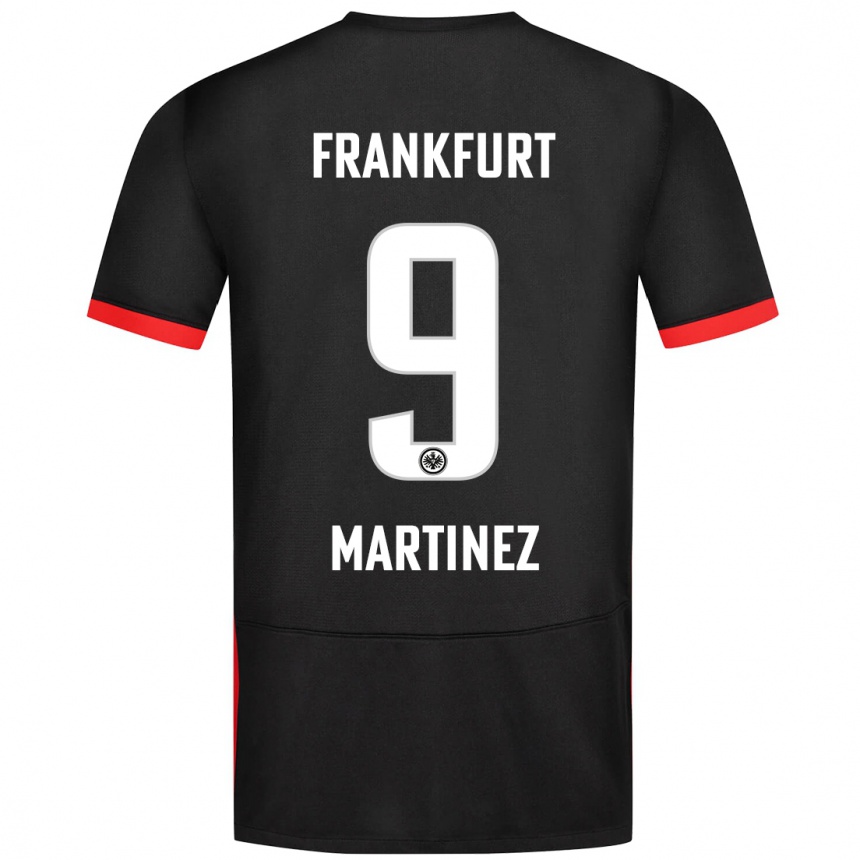 Men Football Shekiera Martínez #9 Black Away Jersey 2024/25 T-Shirt Nz