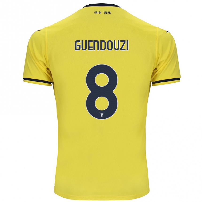 Men Football Matteo Guendouzi #8 Yellow Away Jersey 2024/25 T-Shirt Nz