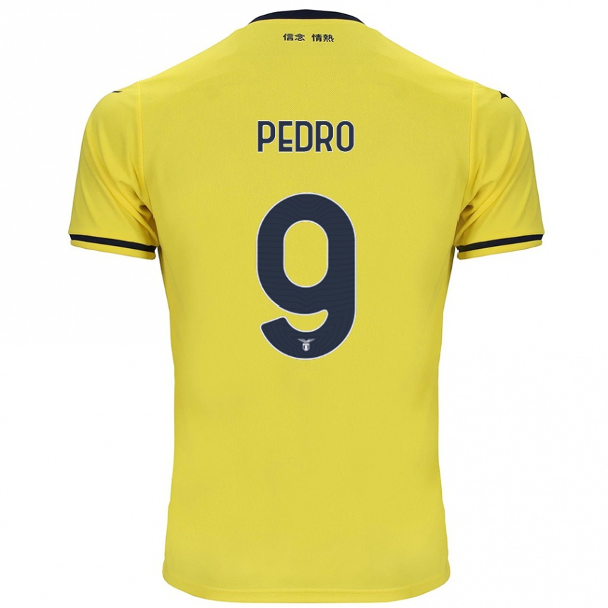 Men Football Pedro #9 Yellow Away Jersey 2024/25 T-Shirt Nz