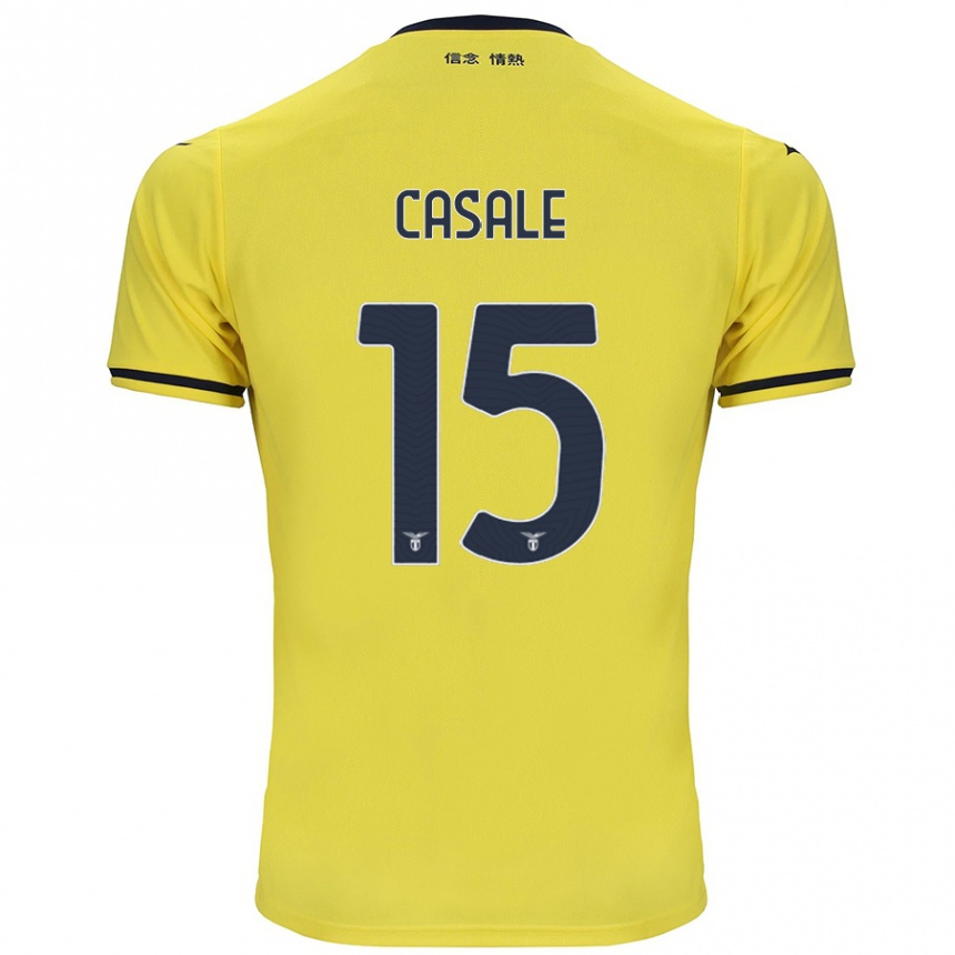 Men Football Nicolò Casale #15 Yellow Away Jersey 2024/25 T-Shirt Nz