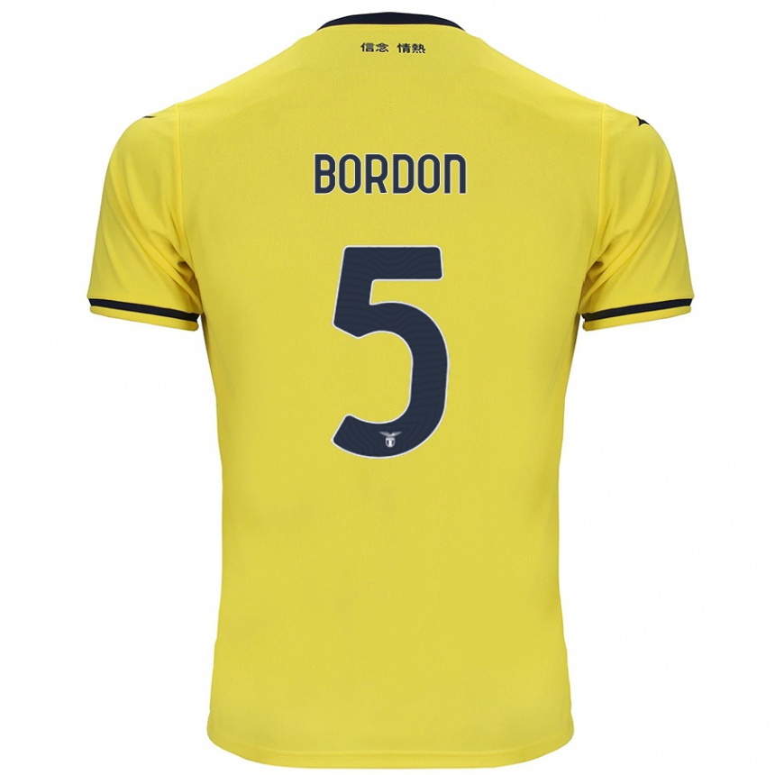 Men Football Filipe Bordon #5 Yellow Away Jersey 2024/25 T-Shirt Nz