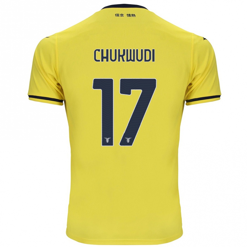 Men Football Ogonna Franca Chukwudi #17 Yellow Away Jersey 2024/25 T-Shirt Nz